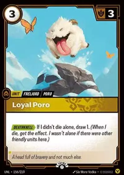 Loyal Poro - UNL-156-p - Promotional Cards - Riftbound card
